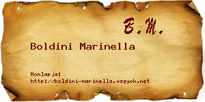 Boldini Marinella névjegykártya